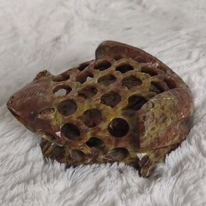 Hand Carved Soapstone With Baby Figurine